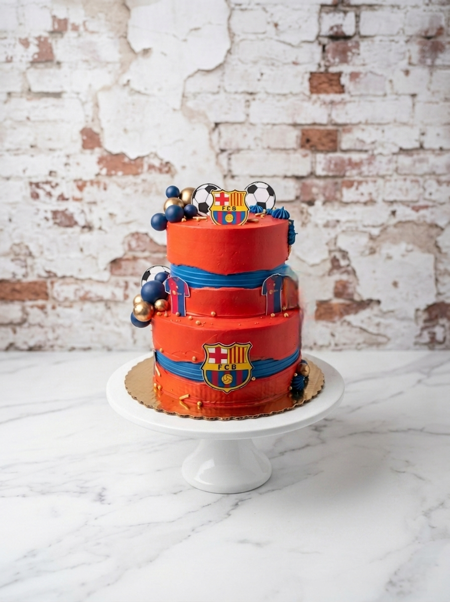 FC Barcelona soccer cake